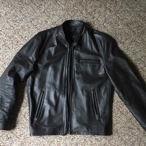 Authentic leather café racer jacket